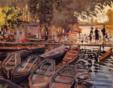 Baigneurs à La Grenouillère Claude Monet Peinture à l'huile